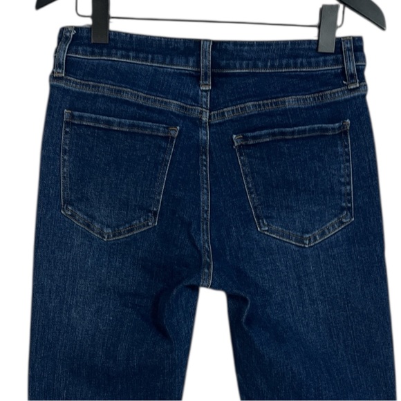 Quince Stretch Mid Rise Slim Straight Jeans size 28 in Dark Wash - Picture 8 of 8